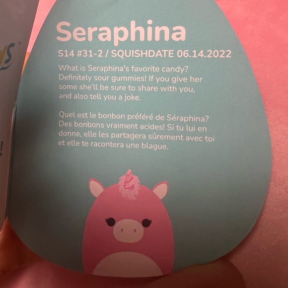 14” Seraphina the Unicorn NWT Squishmallows Kellytoy - Picture 9 of 10